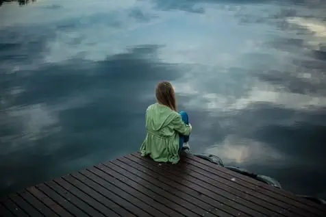 Depressed on a dock